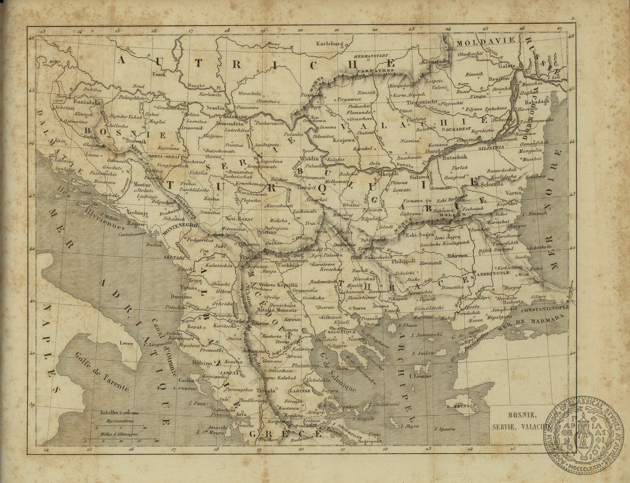 Bosnie, Servie, Valachie